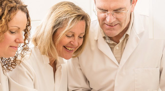 Green People founder Charlotte Voetz with Green People Scientists