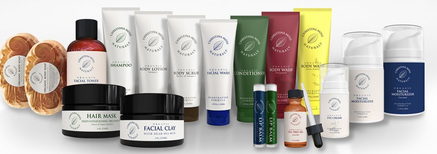 Christina Moss Naturals Products grouped together